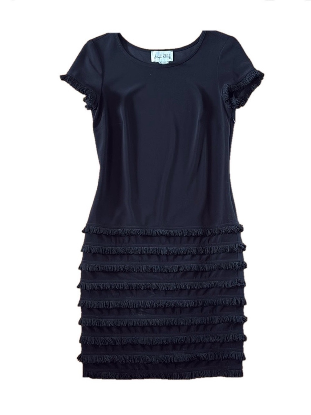 Joseph Ribkoff Black Fringe
Bodycon Dress Size 4